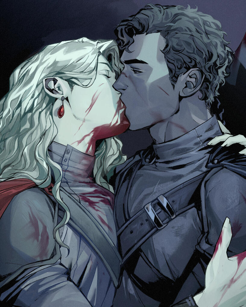 First Kiss: Luc x Jules by @mynqzo