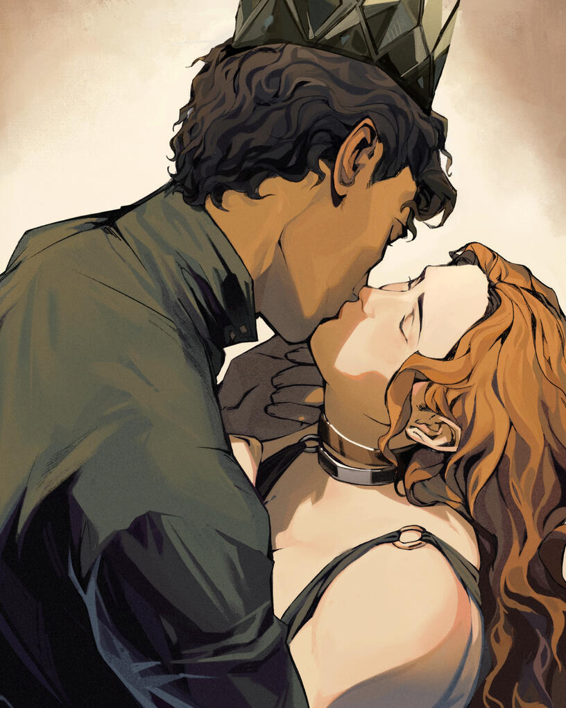 First Kiss: Nessa x Luc by @mynqzo